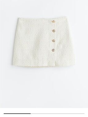 NWT H&M Ivory Miniskirt| Womens 14